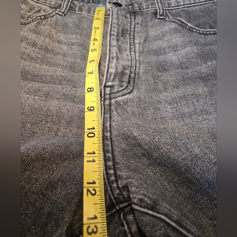 BDG Black Wash Distressed High-Rise Slim Straight Denim Womens Size 31 - Picture 13 of 16